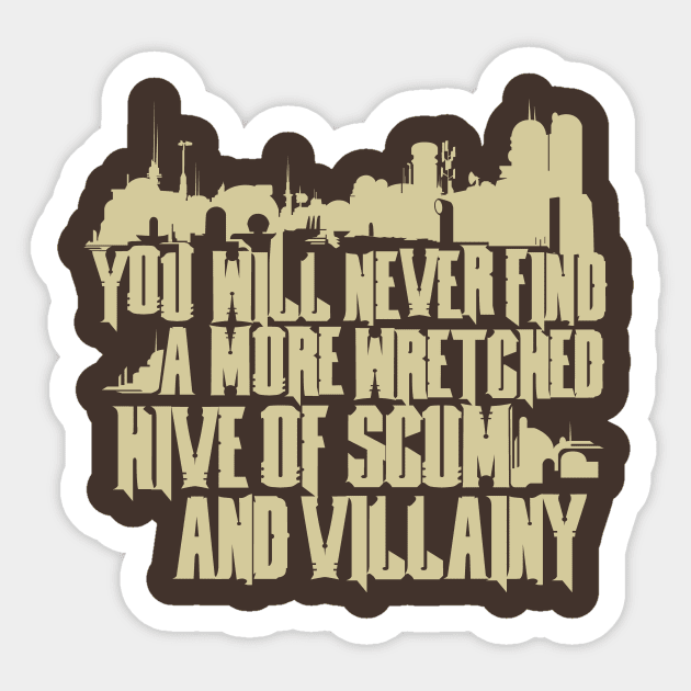 Scum and Villainy Sticker by MindsparkCreative